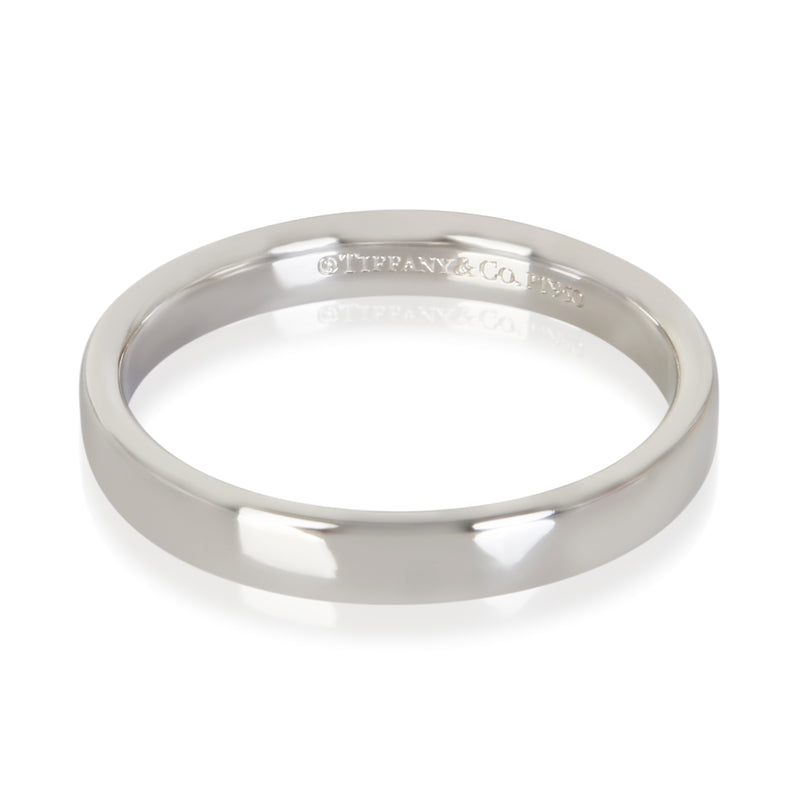 Tiffany & Co. Platinum 3mm Flat Wedding Band fv