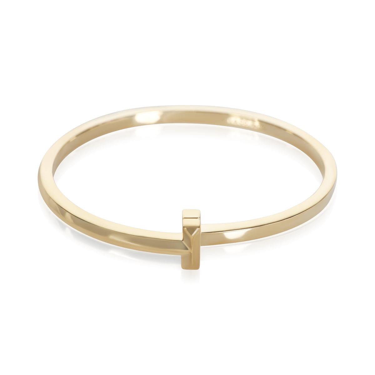 Tiffany & Co. Yellow Gold Tiffany T T1 Narrow Hinged Bracelet 6