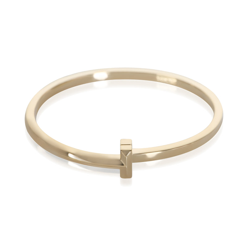 Tiffany & Co. Yellow Gold Tiffany T T1 Narrow Hinged Bracelet fv