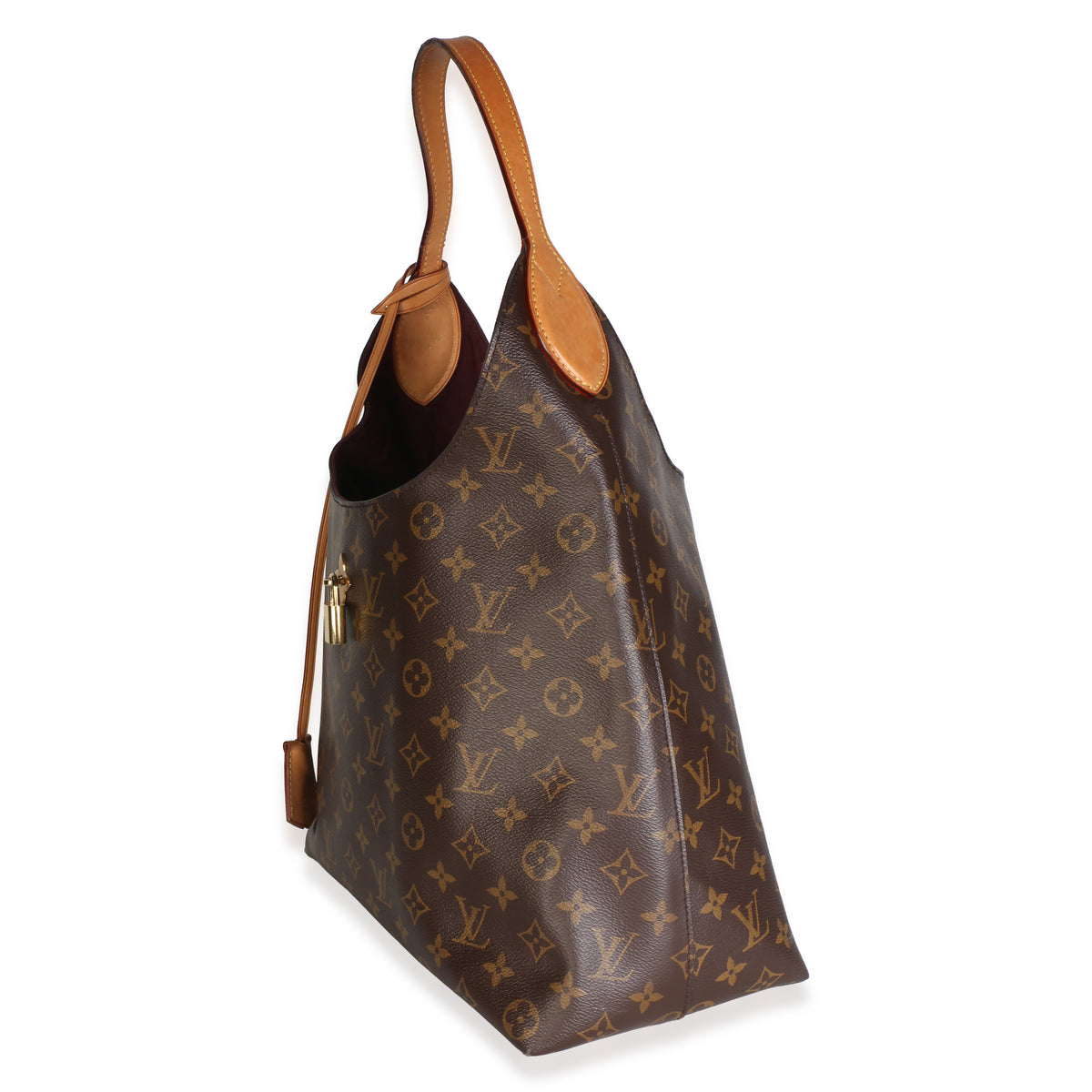 Louis Vuitton Monogram Canvas Flower Hobo Handbag 2