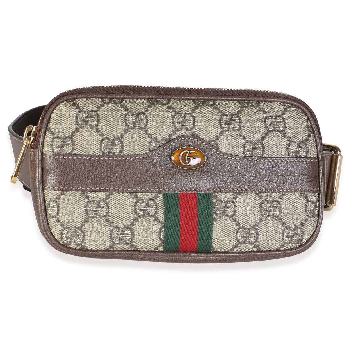 Gucci Beige GG Supreme Canvas Ophidia Belt Bag Handbag fv