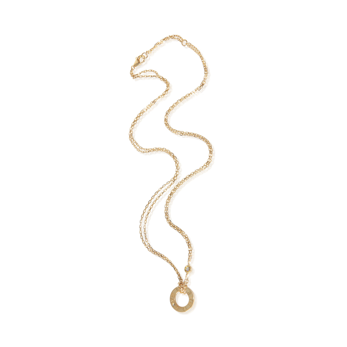 Cartier Yellow Gold Diamond Love Necklace 3