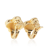 Van Cleef & Arpels Yellow Gold Vintage Alhambra Earrings 4