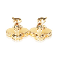 Van Cleef & Arpels Yellow Gold Vintage Alhambra Earrings 5