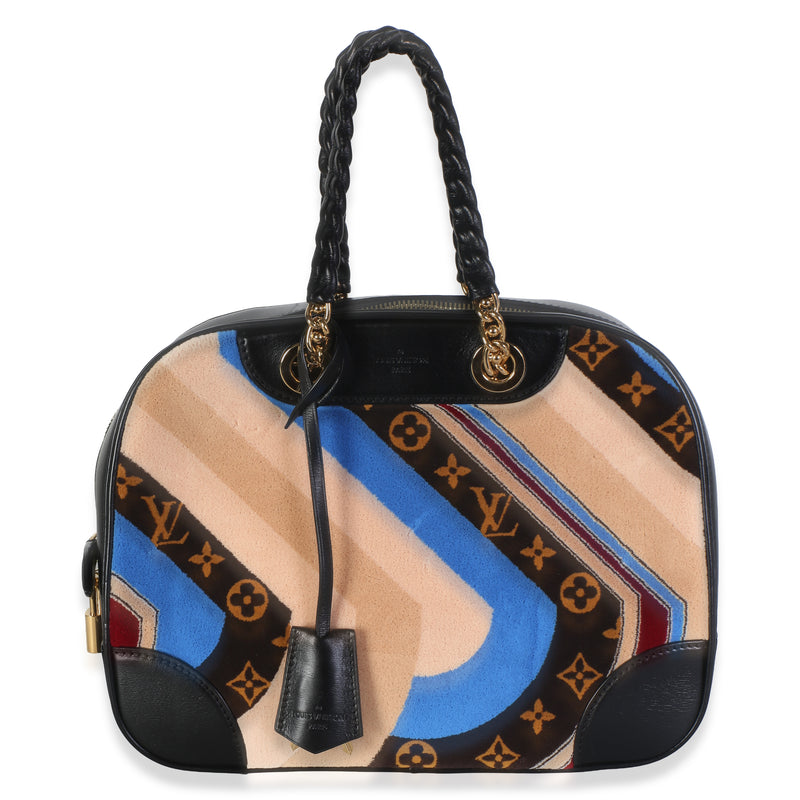 Louis Vuitton Black Multicolor Tuffetage Vanity Bowling Bag Handbag id