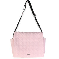 Christian Dior Pale Pink Technical Fabric Cannage Diaper Bag Handbag 8