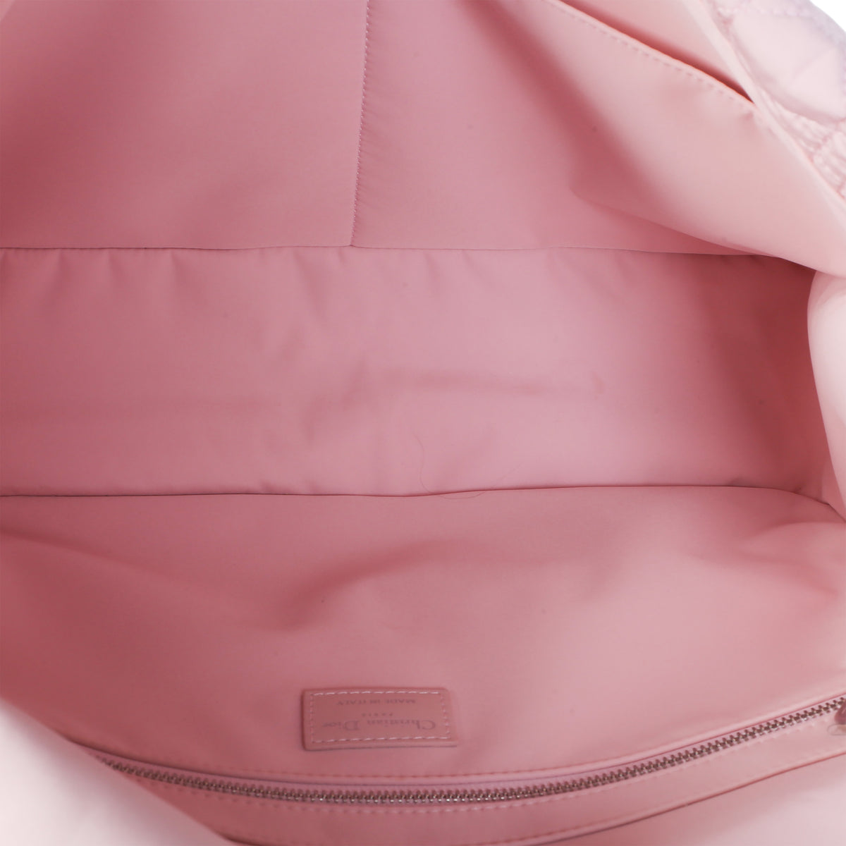 Christian Dior Pale Pink Technical Fabric Cannage Diaper Bag Handbag 9