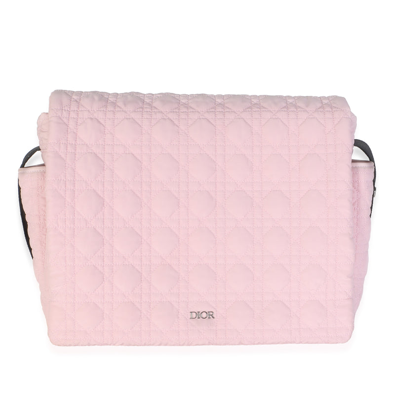 Christian Dior Pale Pink Technical Fabric Cannage Diaper Bag Handbag id
