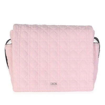 Christian Dior Pale Pink Technical Fabric Cannage Diaper Bag Handbag id