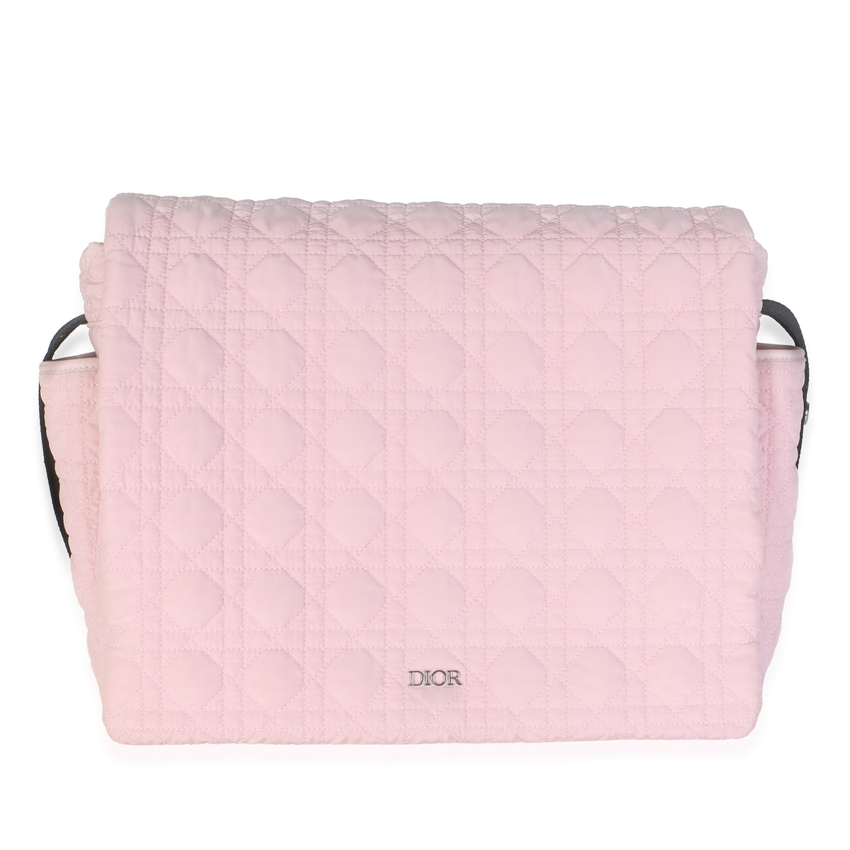 Christian Dior Pale Pink Technical Fabric Cannage Diaper Bag Handbag id