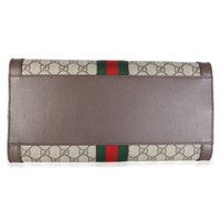 Gucci Beige GG Supreme Monogram Web Medium Ophidia Tote Handbag 5