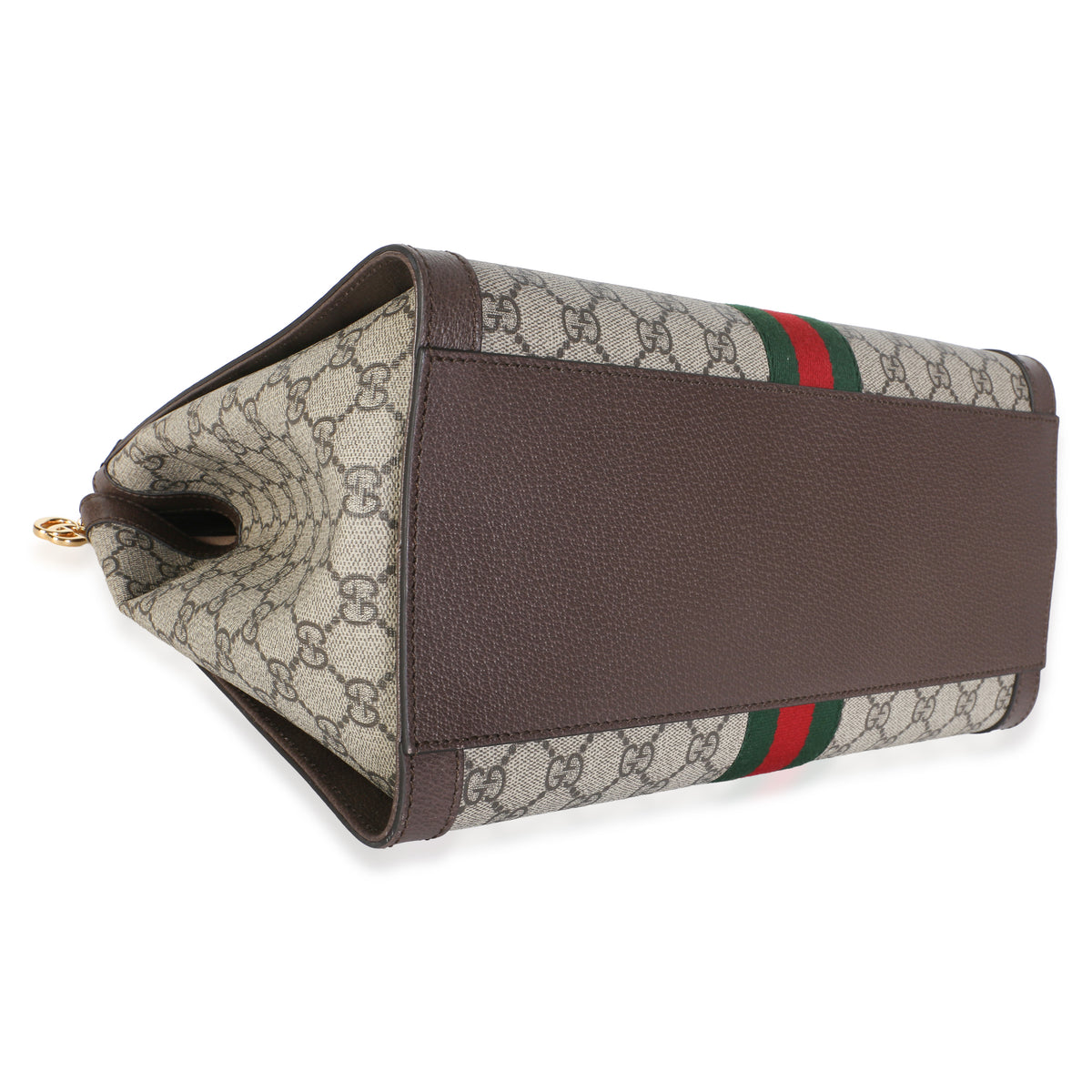 Gucci Beige GG Supreme Monogram Web Medium Ophidia Tote Handbag 7