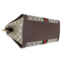 Gucci Beige GG Supreme Monogram Web Medium Ophidia Tote Handbag 7