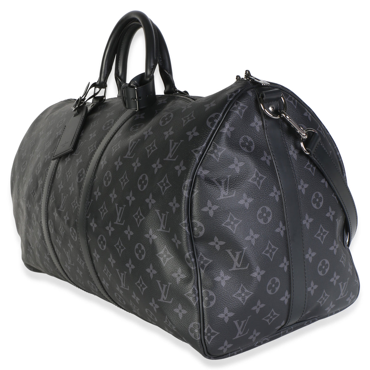 Louis Vuitton Monogram Eclipse Canvas Keepall Bandouliere 55 Handbag 2