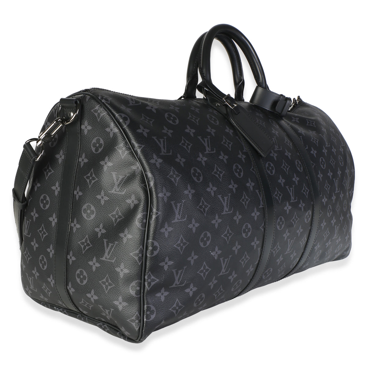 Louis Vuitton Monogram Eclipse Canvas Keepall Bandouliere 55 Handbag 3