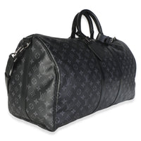 Louis Vuitton Monogram Eclipse Canvas Keepall Bandouliere 55 Handbag 3
