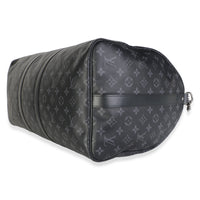 Louis Vuitton Monogram Eclipse Canvas Keepall Bandouliere 55 Handbag 6