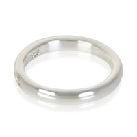 Tiffany & Co. Sterling Silver Diamond Elsa Peretti Stacking Ring 2