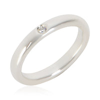 Tiffany & Co. Sterling Silver Diamond Elsa Peretti Stacking Ring 4