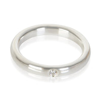 Tiffany & Co. Sterling Silver Diamond Elsa Peretti Stacking Ring fv