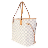 Louis Vuitton Damier Azur Canvas Neverfull MM Handbag 2