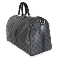 Louis Vuitton Damier Graphite Canvas Keepall Bandouliere 45 Handbag 2