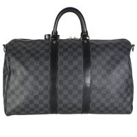 Louis Vuitton Damier Graphite Canvas Keepall Bandouliere 45 Handbag id