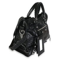 Balenciaga Black Agneau Arena Silver Hardware Medium Le City Bag Handbag 3