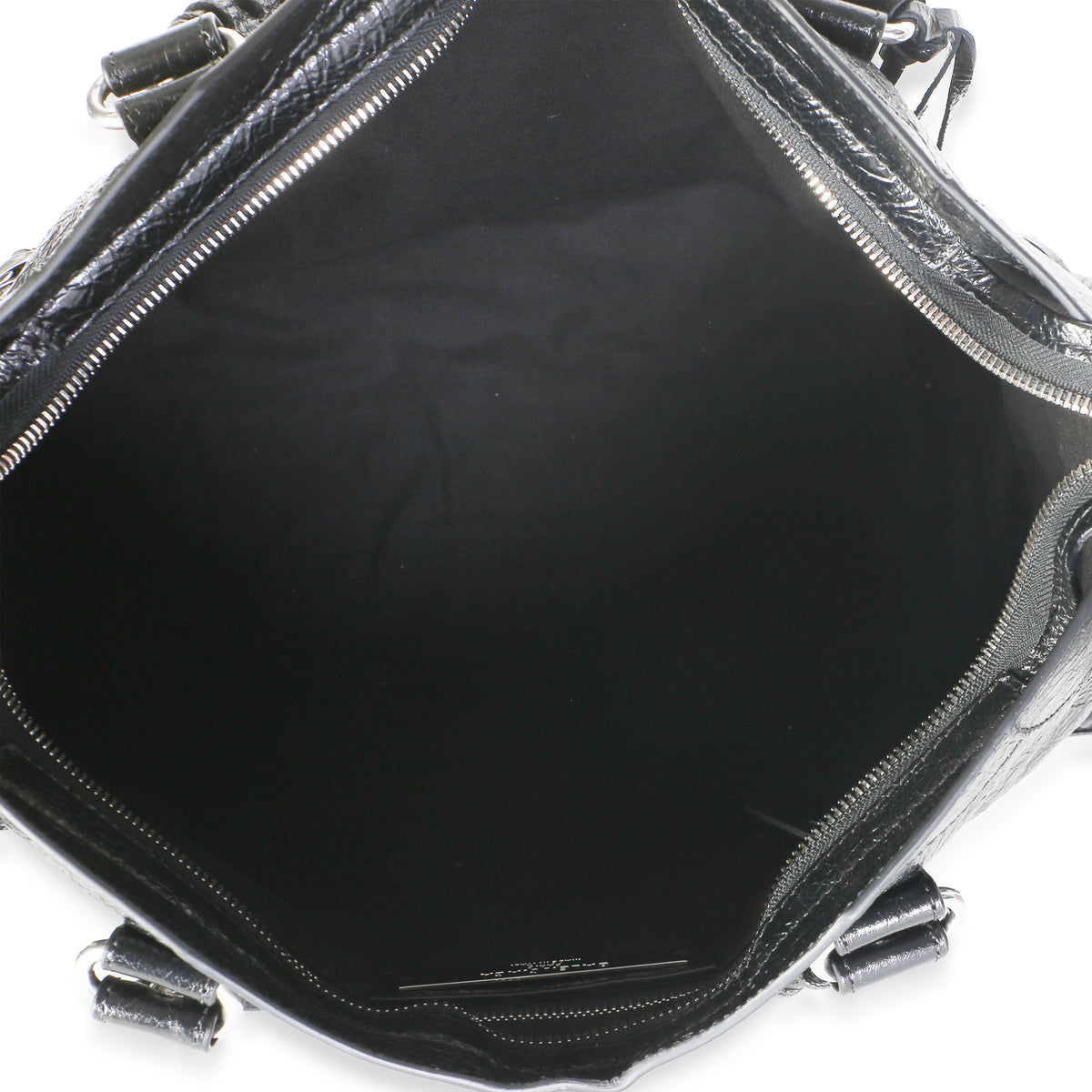 Balenciaga Black Agneau Arena Silver Hardware Medium Le City Bag Handbag 8
