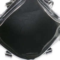 Balenciaga Black Agneau Arena Silver Hardware Medium Le City Bag Handbag 8
