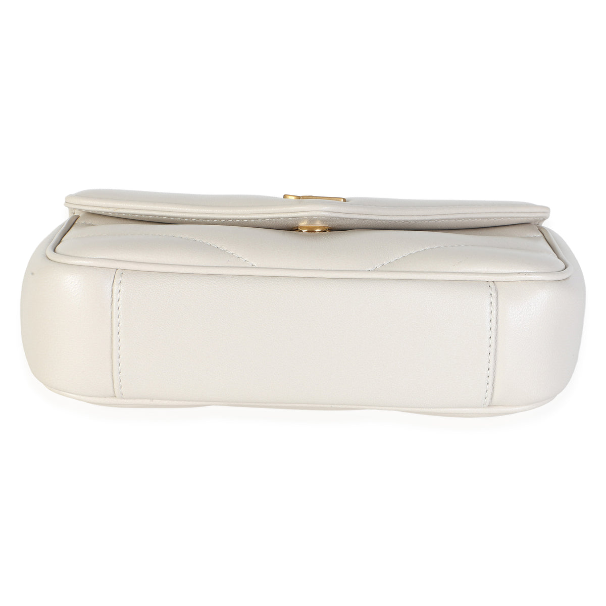Saint Laurent Crema Chevron Lambskin Monogram Mini Loulou Bag Handbag 5