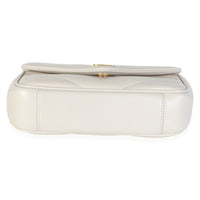Saint Laurent Crema Chevron Lambskin Monogram Mini Loulou Bag Handbag 5
