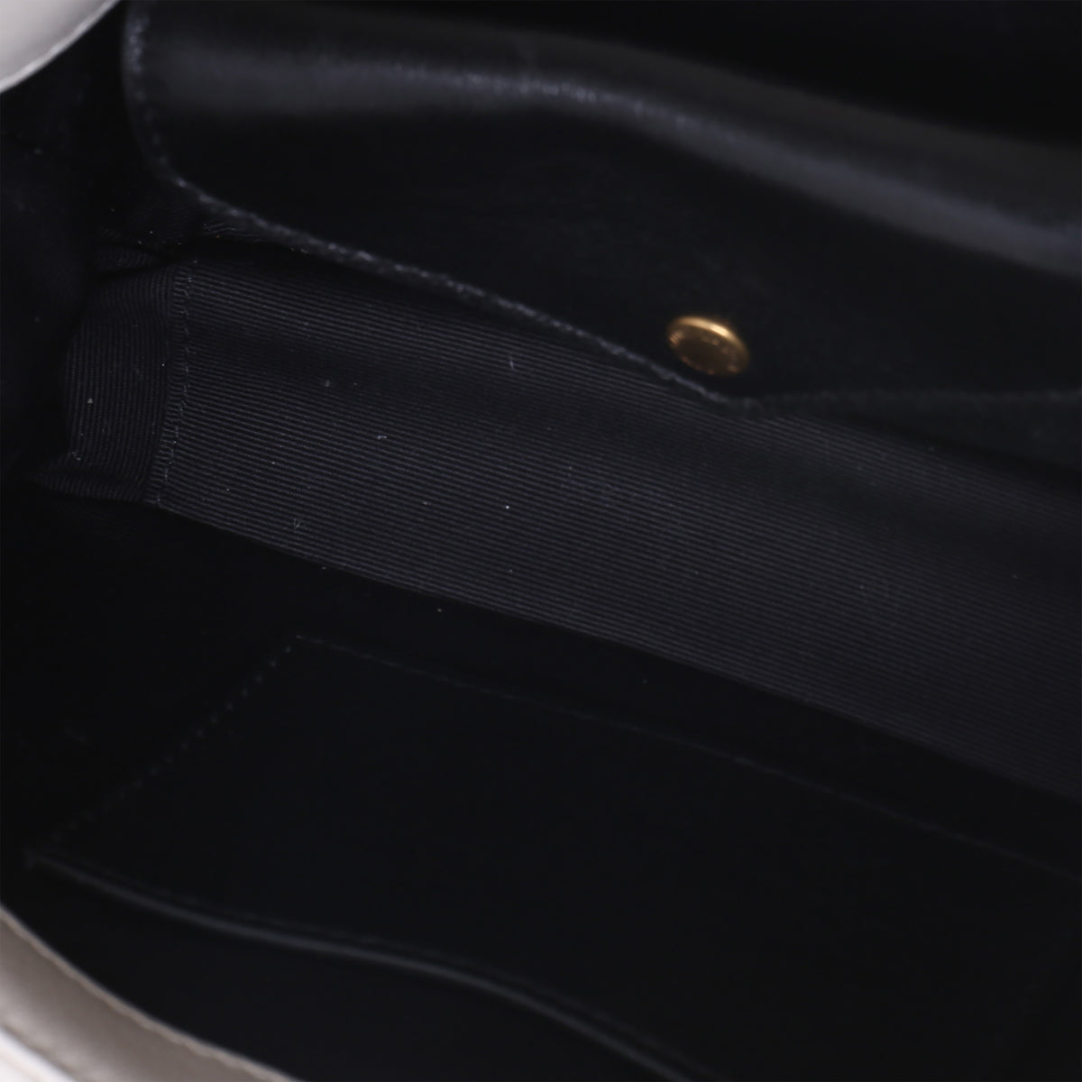 Saint Laurent Crema Chevron Lambskin Monogram Mini Loulou Bag Handbag 8