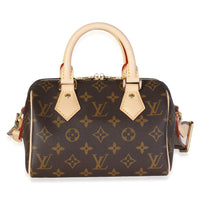 Louis Vuitton Beige Monogram Canvas Speedy Bandouliere 20 Handbag fv
