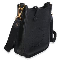 Hermès Black Clemence Mini Evelyne TPM 16 GHW Handbag 3