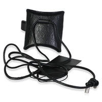 Saint Laurent Black Leather Sunrise Airpods Case 4