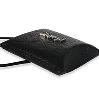 Saint Laurent Black Leather Sunrise Airpods Case 7