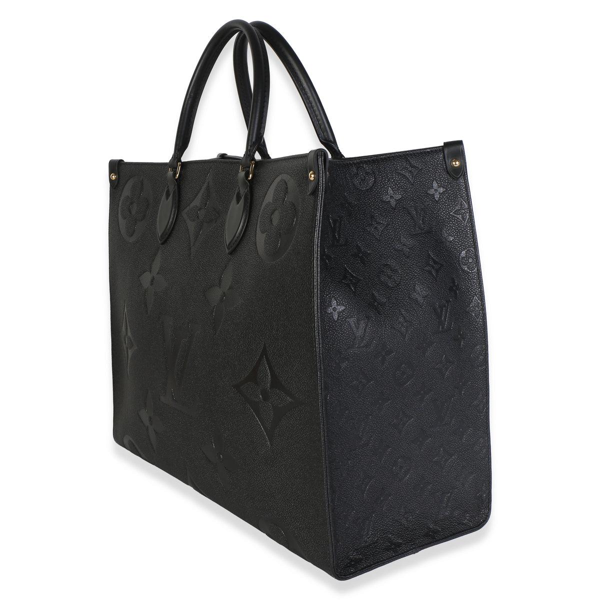 Louis Vuitton Black Giant Monogram Empreinte Onthego GM Handbag 2
