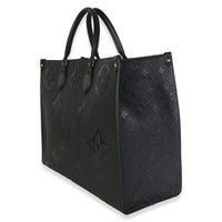 Louis Vuitton Black Giant Monogram Empreinte Onthego GM Handbag 2