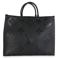 Louis Vuitton Black Giant Monogram Empreinte Onthego GM Handbag 4