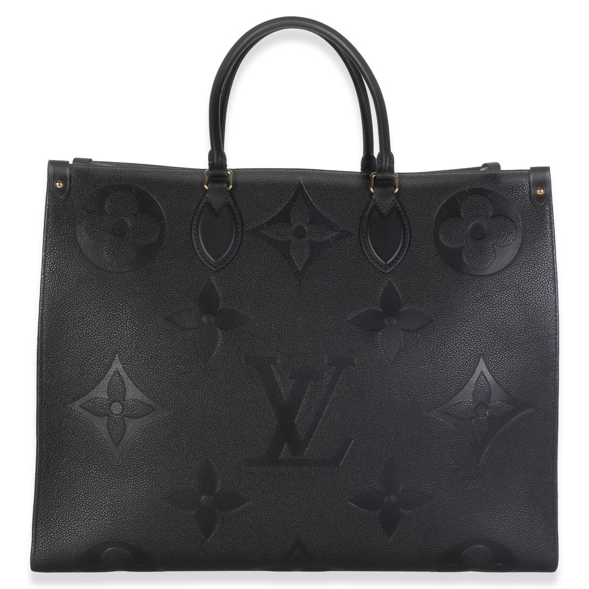 Louis Vuitton Black Giant Monogram Empreinte Onthego GM Handbag id