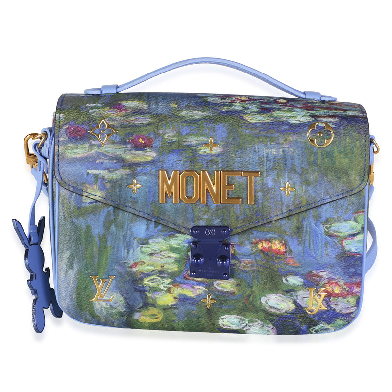Louis Vuitton x Jeff Koons Monet Canvas Pochette Metis Handbag fv