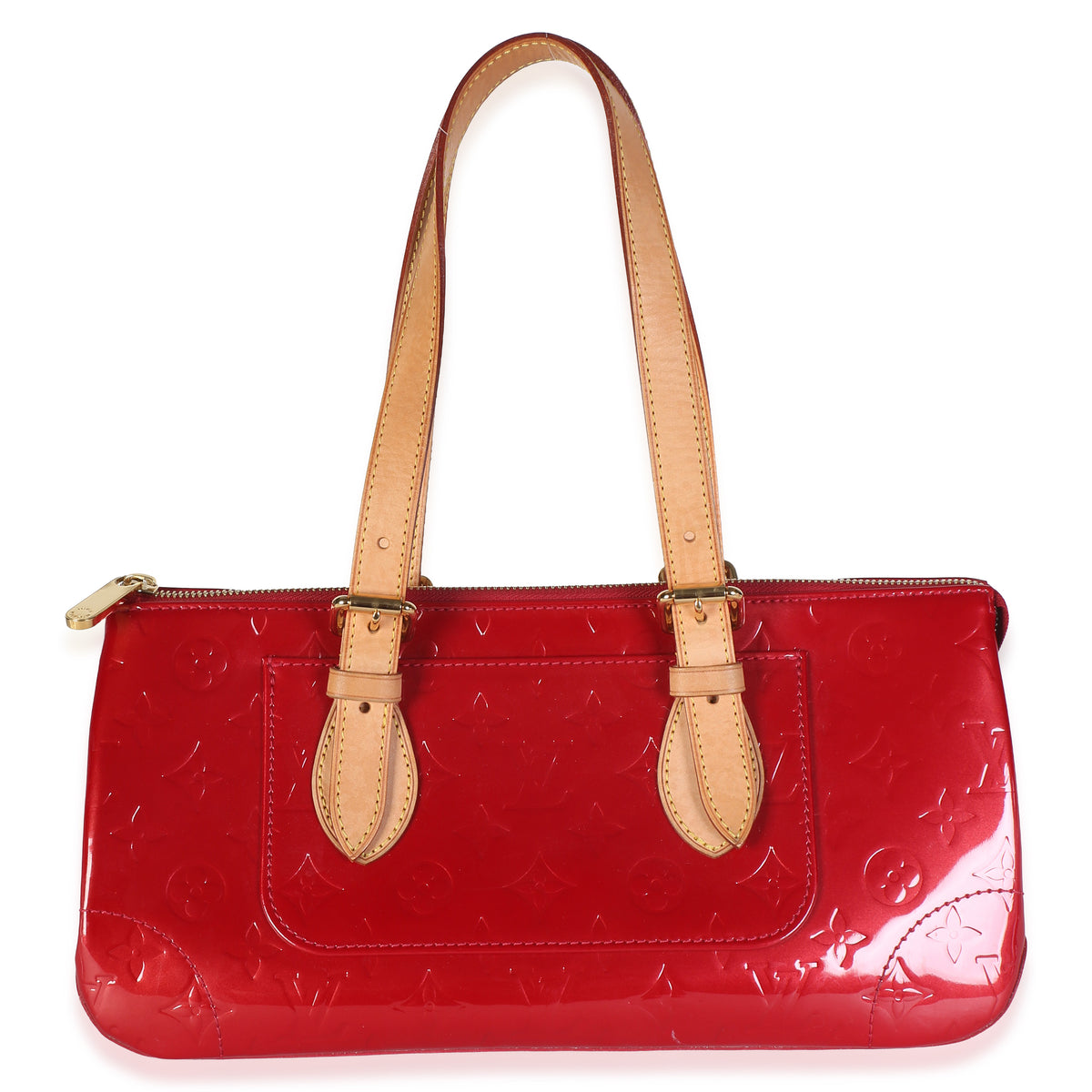 Louis Vuitton Pomme D'Amour Monogram Vernis Rosewood Handbag fv