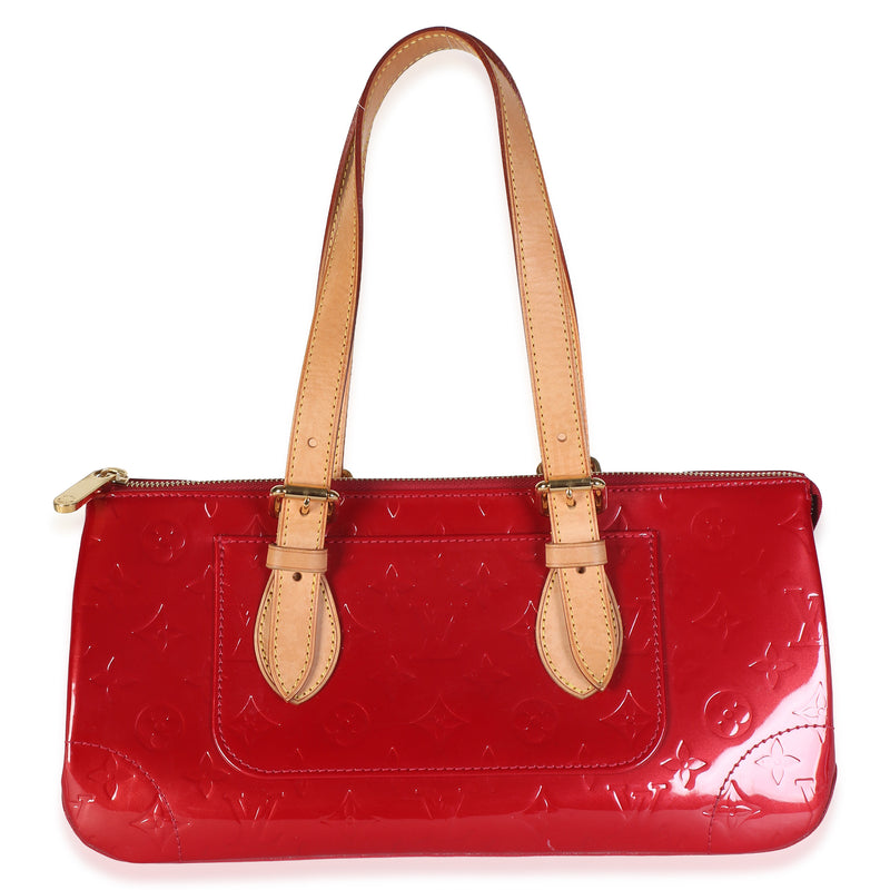 Louis Vuitton Pomme D'Amour Monogram Vernis Rosewood Handbag fv