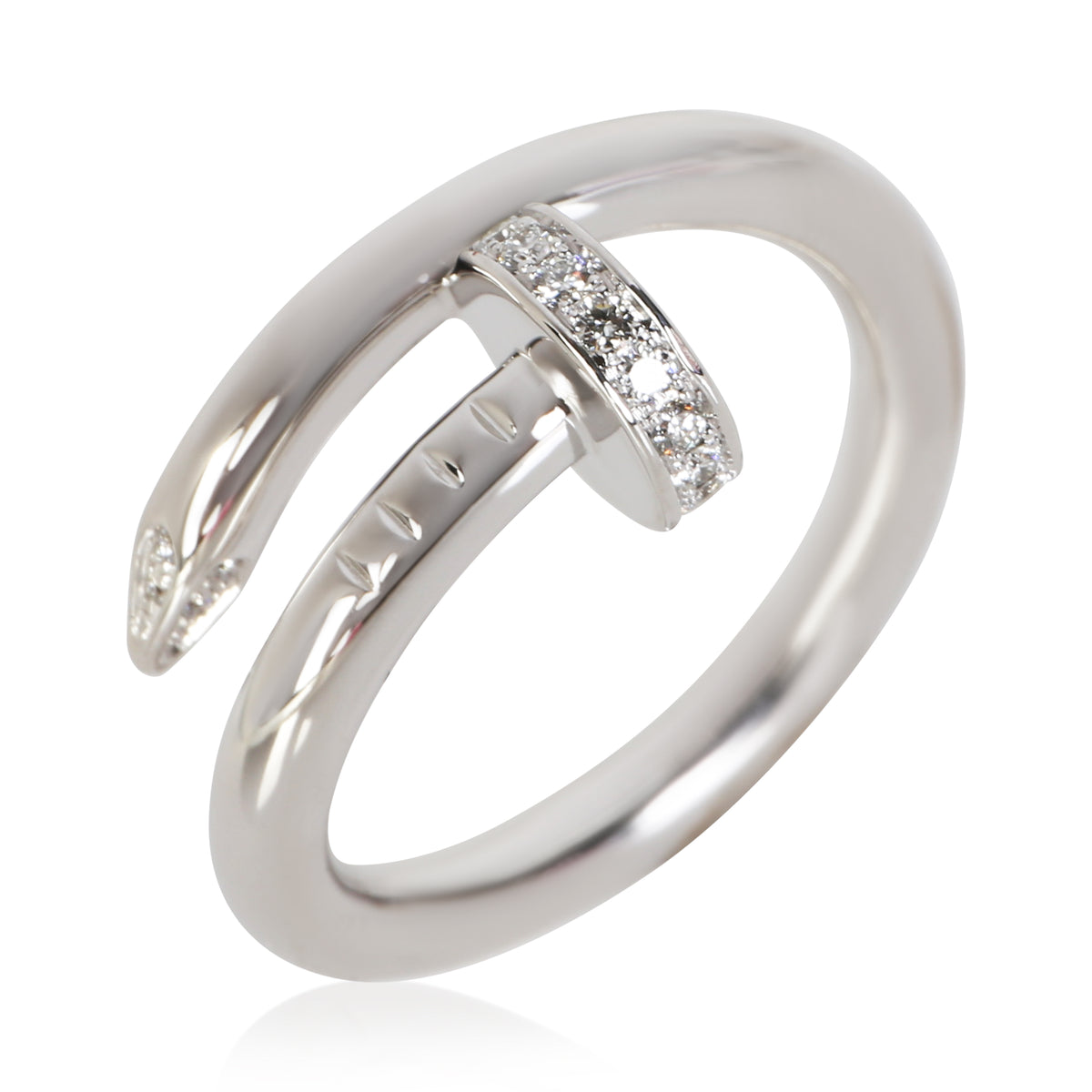 Cartier White Gold Diamond Juste Un Clou Ring 4
