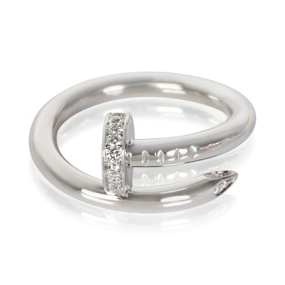 Cartier White Gold Diamond Juste Un Clou Ring fv