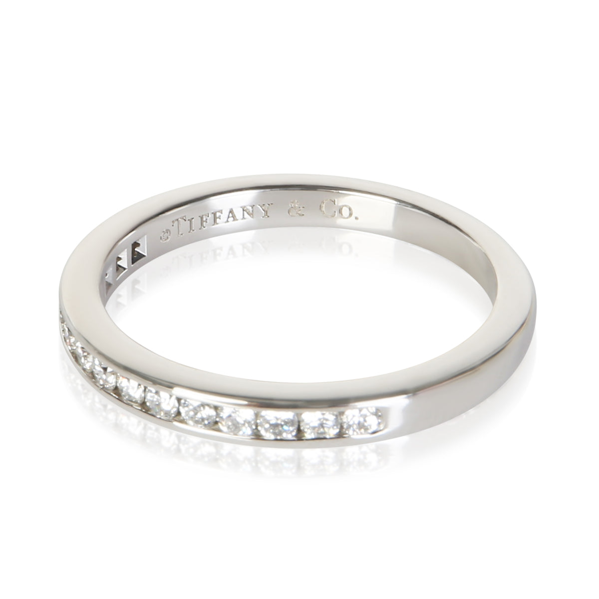 Tiffany & Co. Platinum Diamond Channel Set Band 2