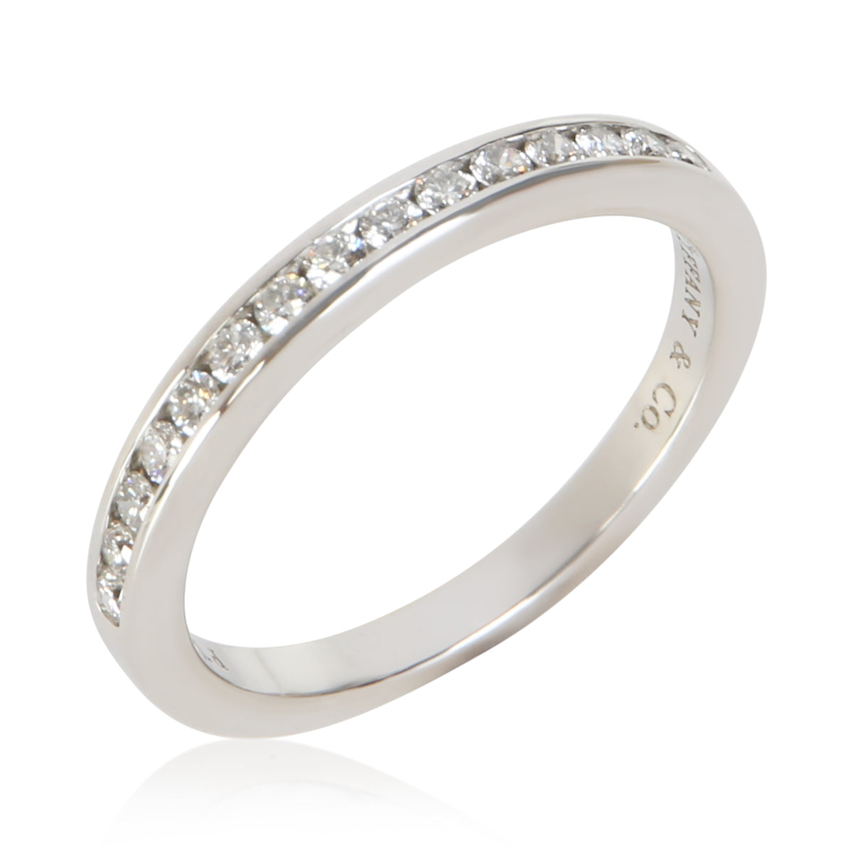 Tiffany & Co. Platinum Diamond Channel Set Band 4