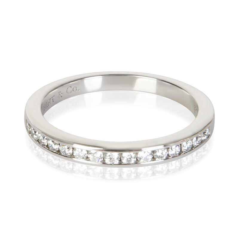 Tiffany & Co. Platinum Diamond Channel Set Band fv