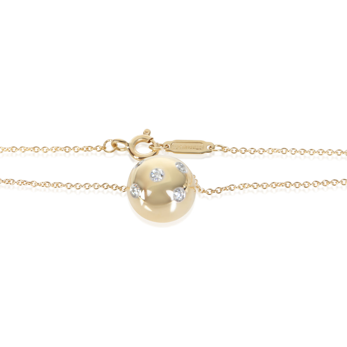 Tiffany & Co. Yellow Gold & Platinum Diamond Etoile Pendant 2